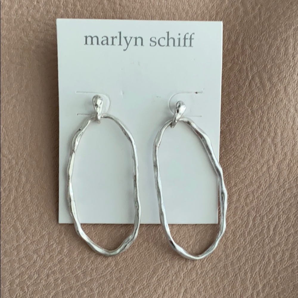 Hammered Oval Hoops
